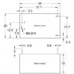 HLK-PM01 Regulated AC-DC Isolated Switching Power Supply Module: 220V to 5V, 3.3V, 12V, 24V Step-Down Output - Image 2