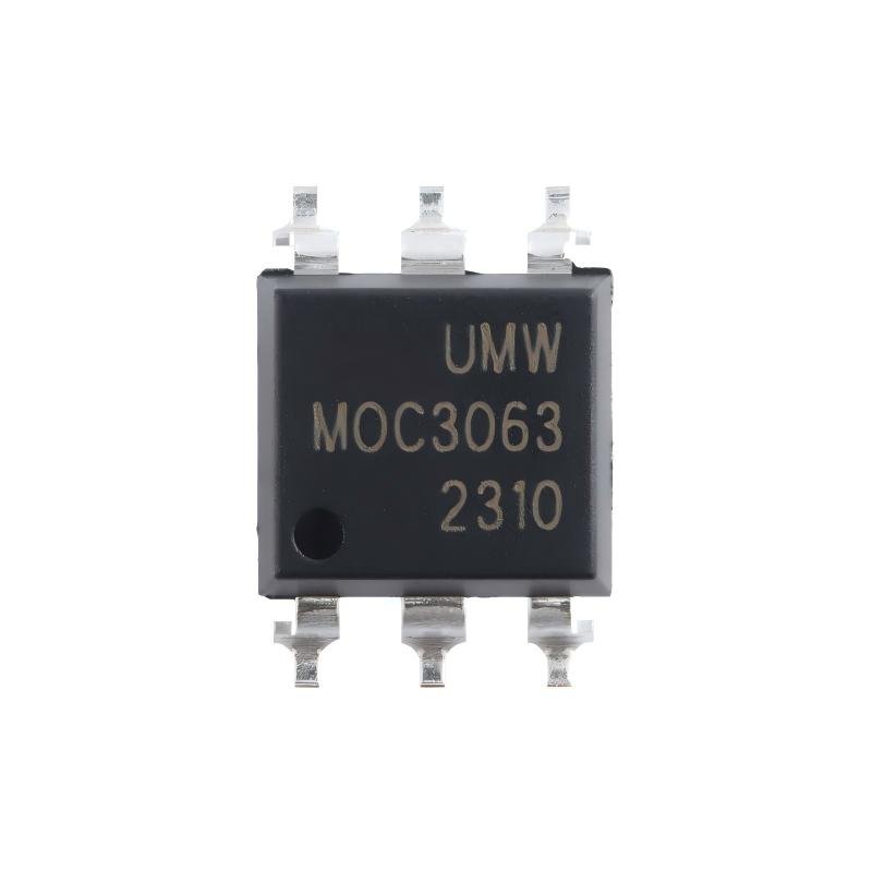 3(1) MOC3063SM SOP-6 Zero-Crossing Phase Bidirectional Thyristor Driver Optocoupler - Image 1