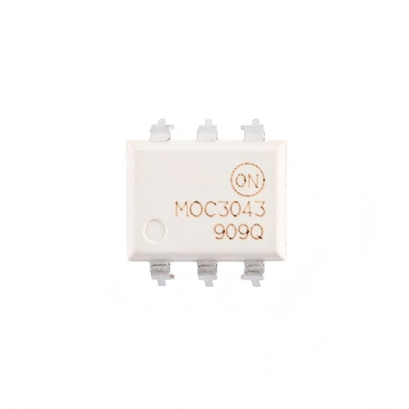 4(1) MOC3043M DIP-6 Optocoupler Chip, Triac Output with Three-Terminal Bidirectional Control - Image 1