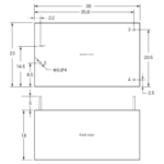 HLK-5M03acdc step-down regulated power supply module, 220V to 3V, 5W, 1.6A, disconnect switch. - Image 4