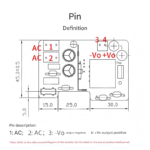 AC-DC isolated voltage regulator module, 220V to 5V, 12V, 124V, with built-in EMC circuit (30M05Z). - Image 3