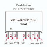 DC-DC isolated regulated output 03V/12V/15V/24V DC power supply module VRB1205S-6WR3 - Image 3