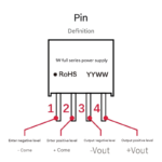 DC-DC isolated power supply module 24V to 24V with short circuit protection B2424S-1WR3 - Image 3