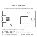 60g millimeter-wave sensing radar module, small sensor detection range, LD6001 - Image 4