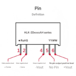 DC-DC isolated power supply module 5V to 5V 400mA 2W, short circuit protection 2D0505AH - Image 4