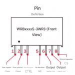 DC-DC isolated voltage regulator module WRB4805S-3WR3/3V/12V/15V - Image 3