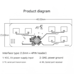 LD2450 24G millimeter-wave radar human body tracking sensor ranging radar module - Image 4