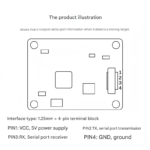 24g millimeter-wave ranging radar sensing module sensor TTL serial port output LD303 - Image 4
