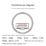 ZW0306 Semiconductor Fingerprint Recognition Module, Capacitive Touch Fingerprint Door Lock Sensor - Image 4