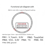 The FPM383FM fingerprint recognition module features a low-power semiconductor array sensor. - Image 4