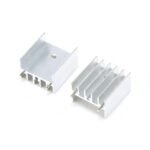 Heat sink 25*24*16MM with pin/without pin, silver, dedicated for TDA7294/L298 and other transistors - Image 3