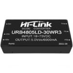 DC-DC regulated output DC isolated power supply module 48V to 12V URB4805LD-30WR3 - Image 5