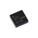 Surface mount BQ24075RGTR, silkscreened CDU QFN-16, battery power management chip