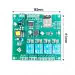 ESP8266 WIFI four-channel relay module ESP-12F development board secondary development AC/DC power supply - Image 4