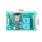 ESP8266 WIFI dual-channel relay module ESP-12F development board secondary development 5V/8-80V power supply - Image 4