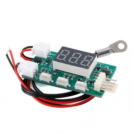 Four-wire fan temperature speed controller, temperature-controlled fan speed regulator, thermostat module