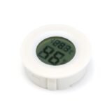 Electronic temperature and humidity meter embedded in pet reptile enclosure/acrylic box