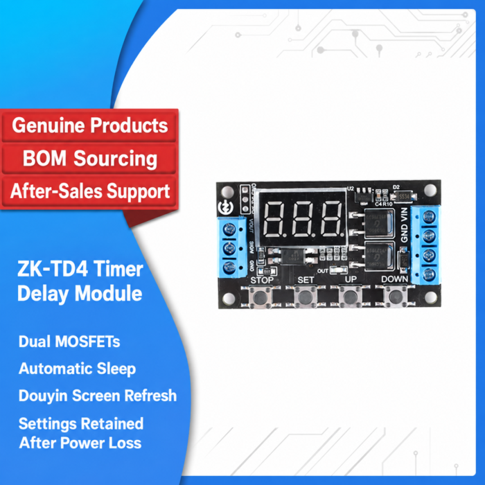 ZK-TD4 MOS Switch Type Trigger Cyclic Timed Delay Module 5-30V Multiple Types Trigger