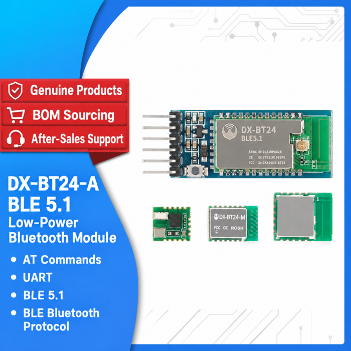 DX-BT24W-A/S/M/T Wireless Serial Port High-Speed Communication Transparent Transmission BLE5.1 Low-Power Bluetooth Module