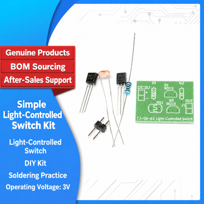 Simple Light Control Sensing Switch Kit Photoresistor + Transistor / DIY Module