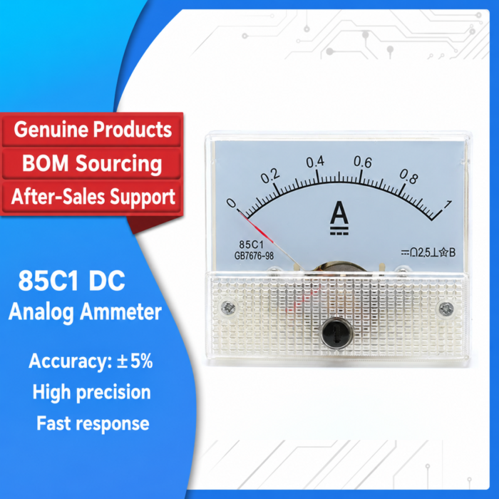 85C1 Type 1A 2A 3A 5A 10A 20A 30A DC Analog Pointer Ammeter Head Mechanical Meter